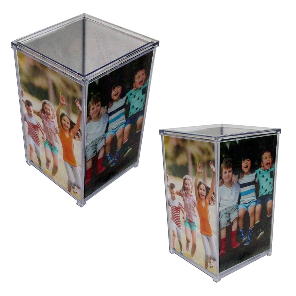 Porta lápis para foto personalizável - porta caneta