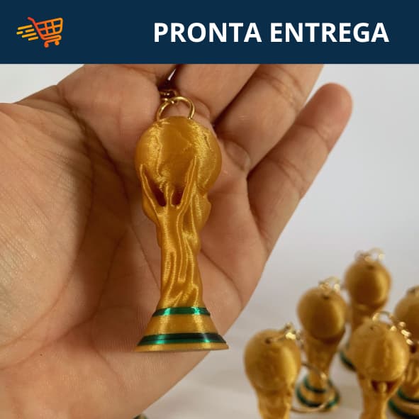 Kit Chaveiro Taça do Mundo / Copa / Futebol / Lembracinha / Pronta Entrega
