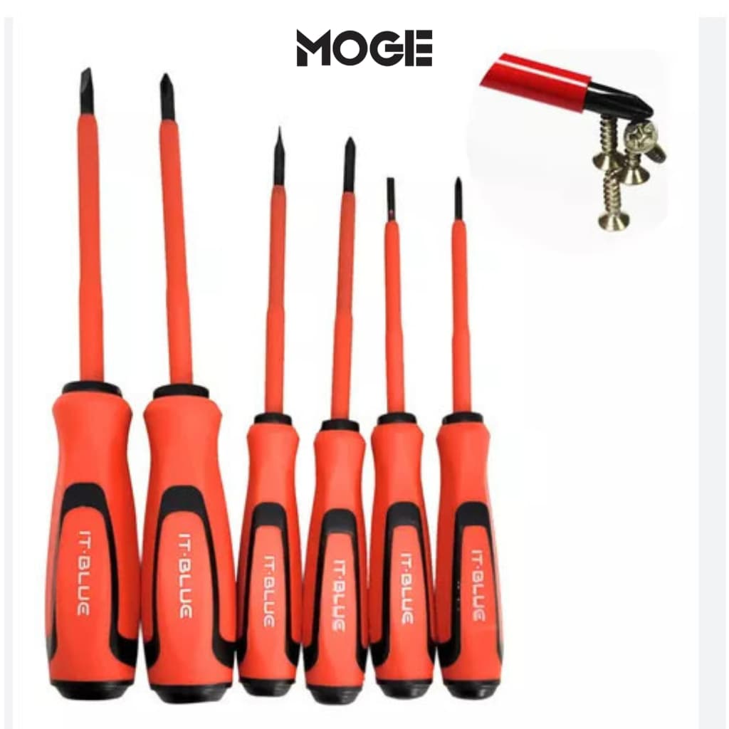 Kit Chaves Isoladas NR10 Eletricista BOM-3110 | Alta Tensão | Profissional | Com Estojo