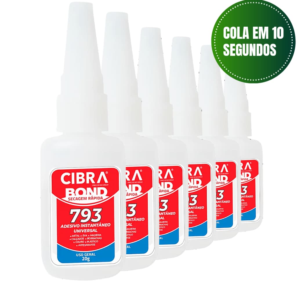 Kit Cola instantânea 793 20g Artesanato Unha Postiça Acrigel