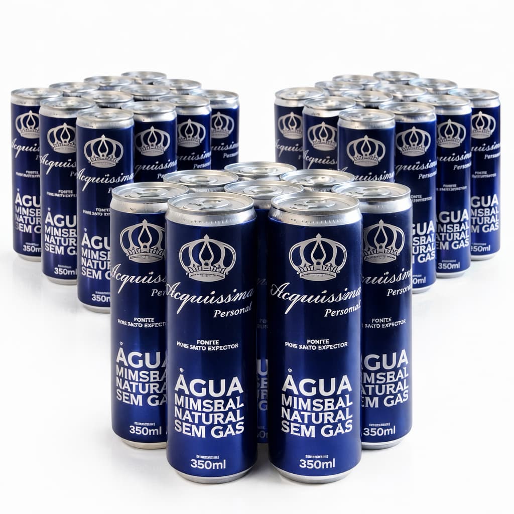 Água Mineral Sem Gás Acquissima Lata 350ml Pack 36 Unidades Lindóia Ph 6,5 Envios Full