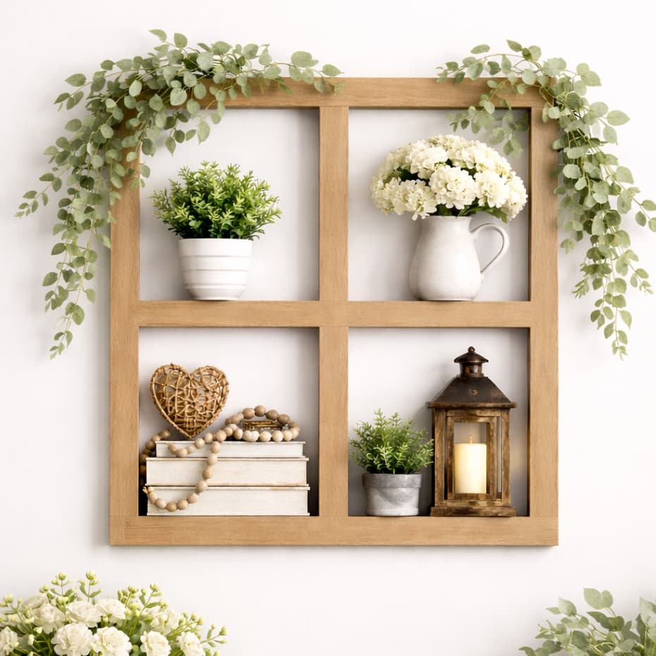 Janela Quadrada Mdf Decorativa Aplique Recorte Decoração