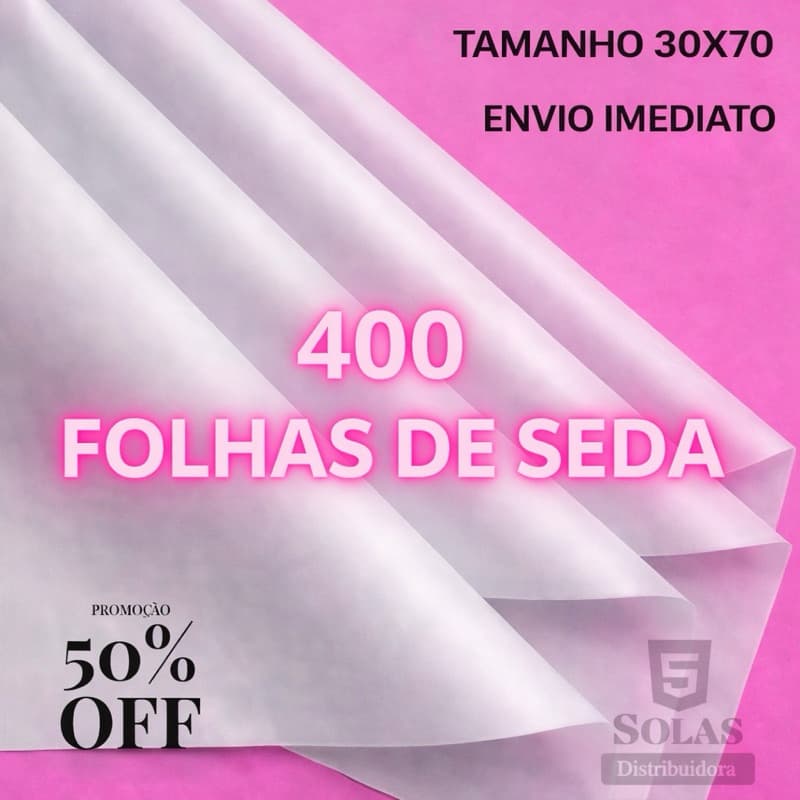 Kit Papel Seda Branco 30x70 Embalagens Decoração Buque Enfeites Artesanatos Cosméticos Lembrancinhas