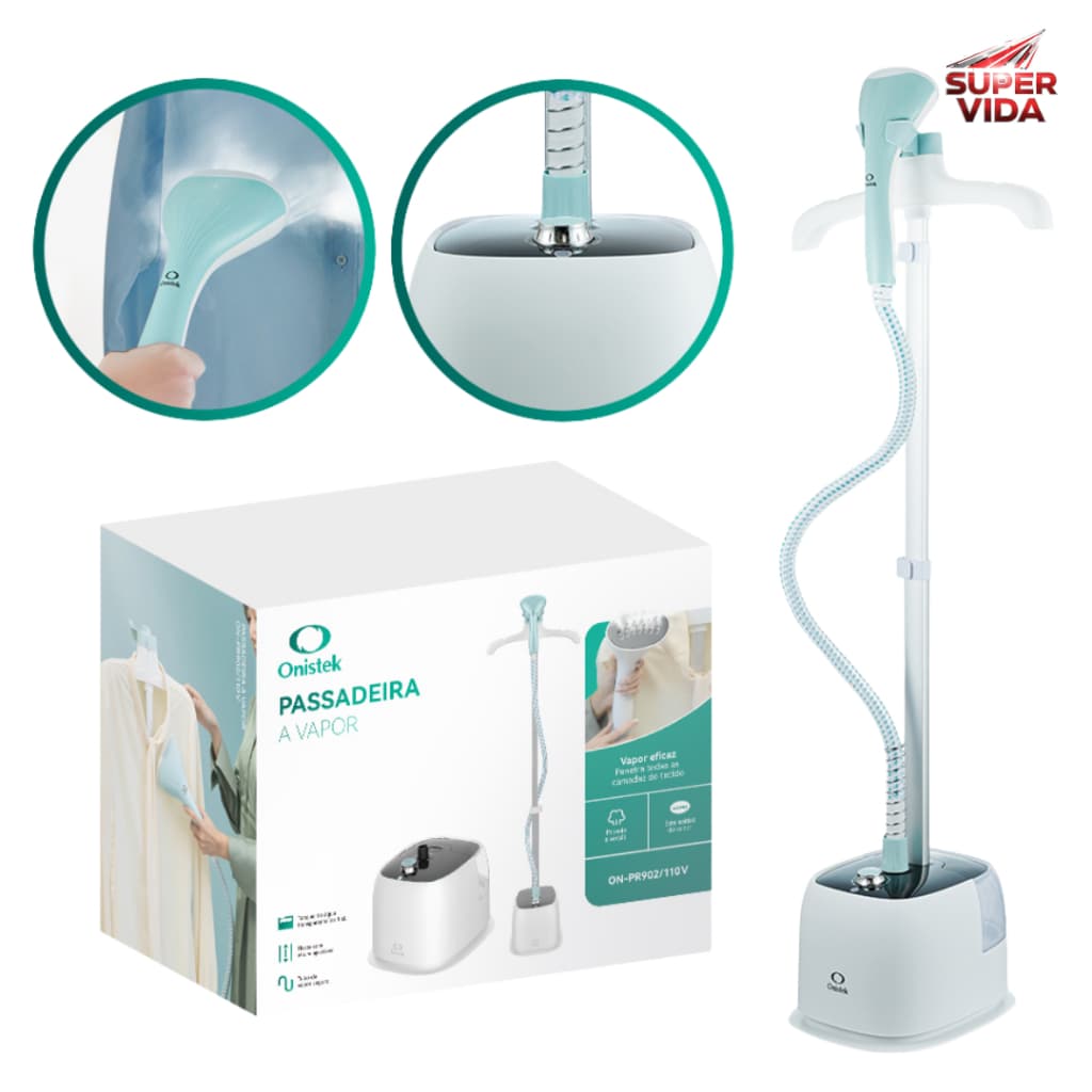 Passadeira Ferro a Vapor Com Tábua De Passar Roupa Alta Potência 1,6L 10 Modos para Tecidos,Onistek