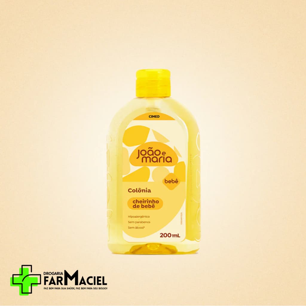 Colônia Cheirinho De Bebê João e Maria 200ml - Colônia Bebê Colônia João e Maria