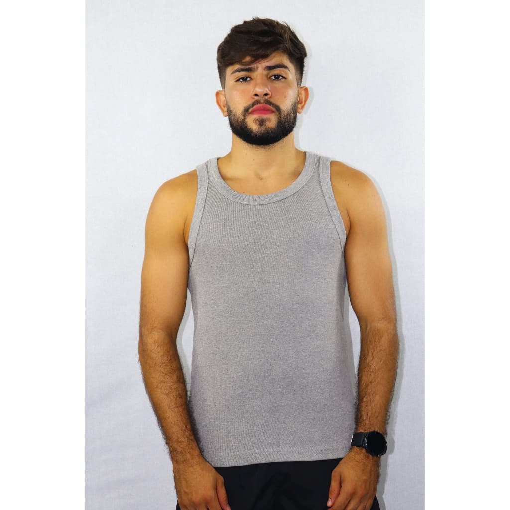 Regata Masculina Canelada Estilo Americana ACADEMIA | DIA A DIA | HIP HOP | PROMOÇÃO