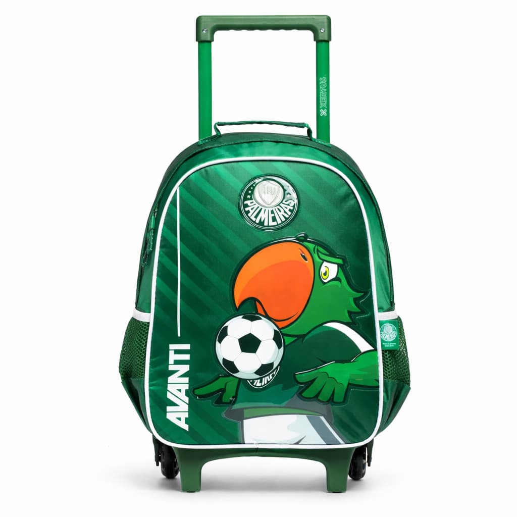 Mochila De Rodinhas Escolar Esportiva Palmeiras Com Hastes