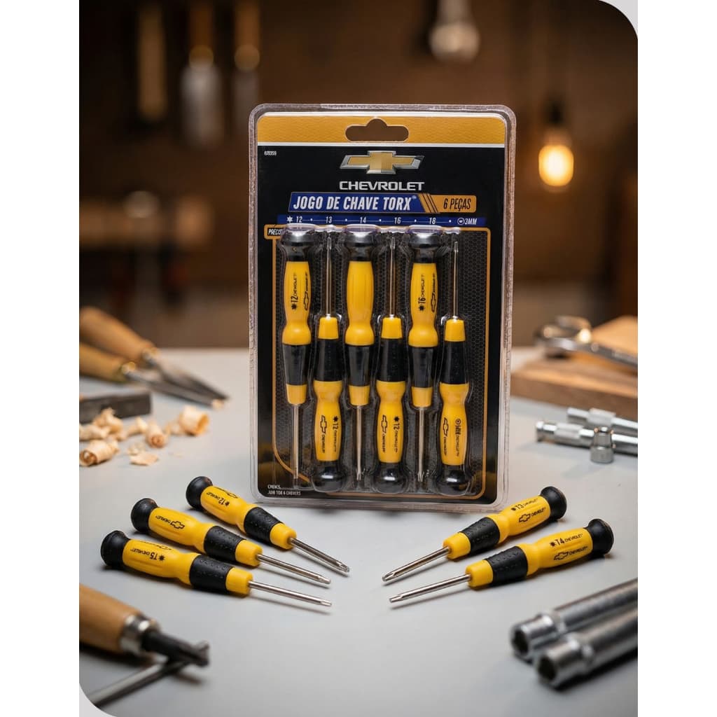 Jogo Chave Torx Precisão 6 Peças Kit Manutenção Eletrônica