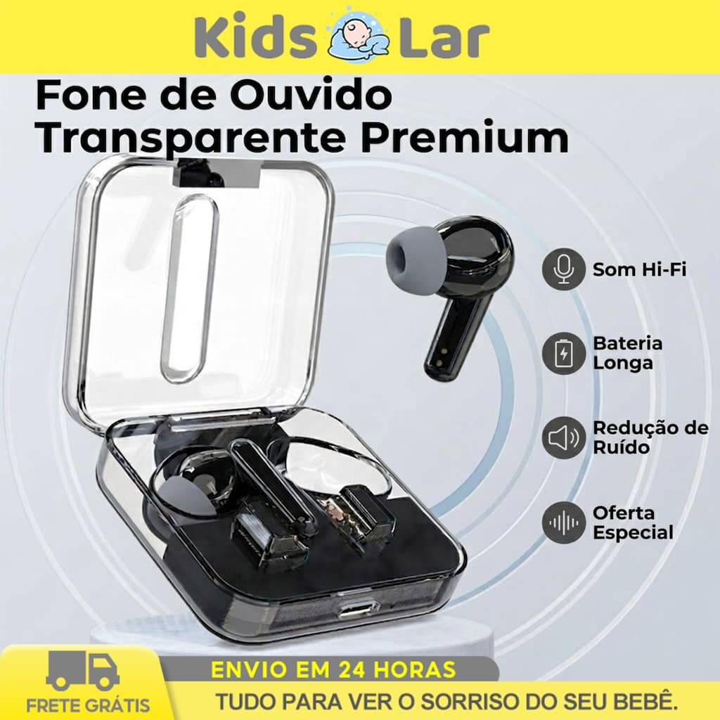 Fone de Ouvido Bluetooth Sem Fio Transparentes Open-end Ultra-Long Battery Lifety ANC Cancelamento Para Esportes Jogos