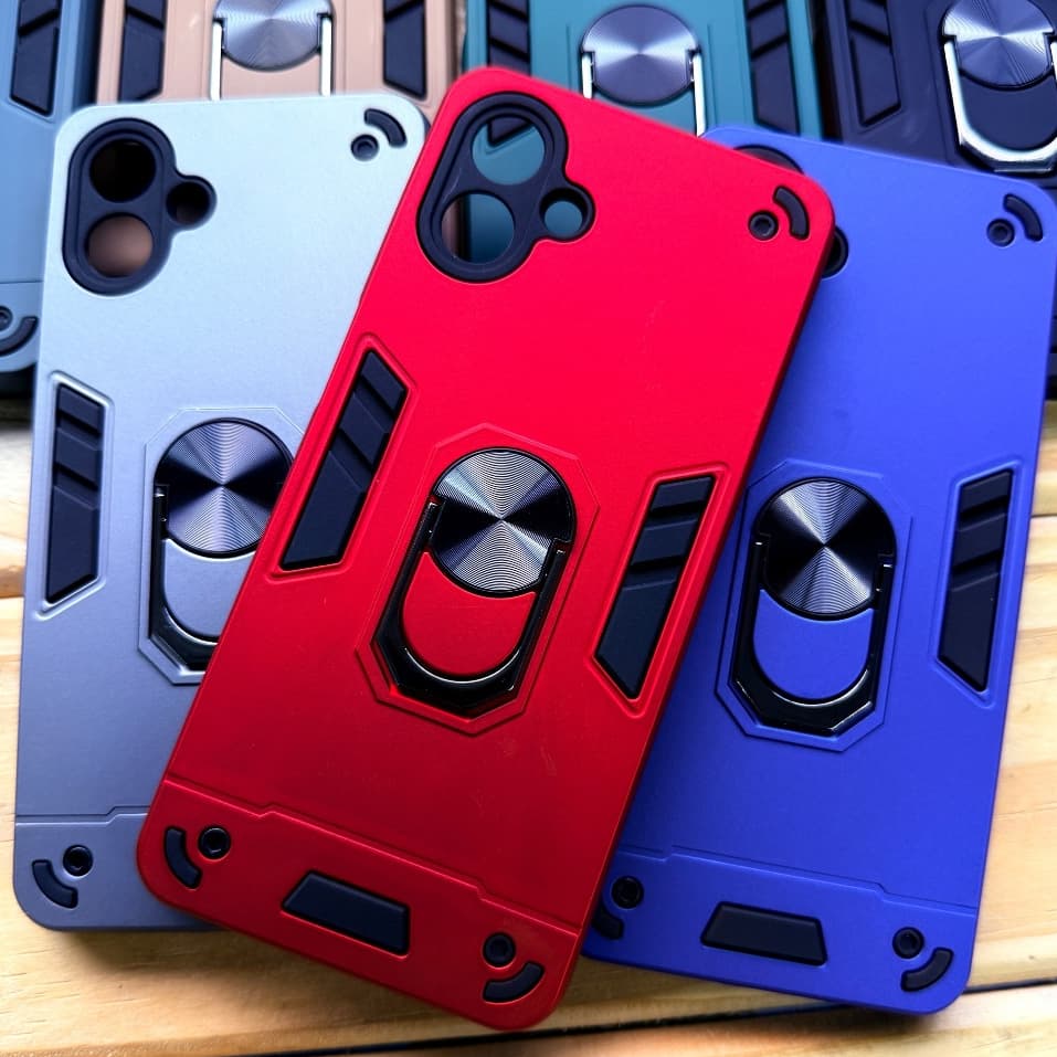 Capa capinha para Samsung A07 / Samsung Galaxy A07 5G anti impacto silicone com Suporte de anel e base para Magnético