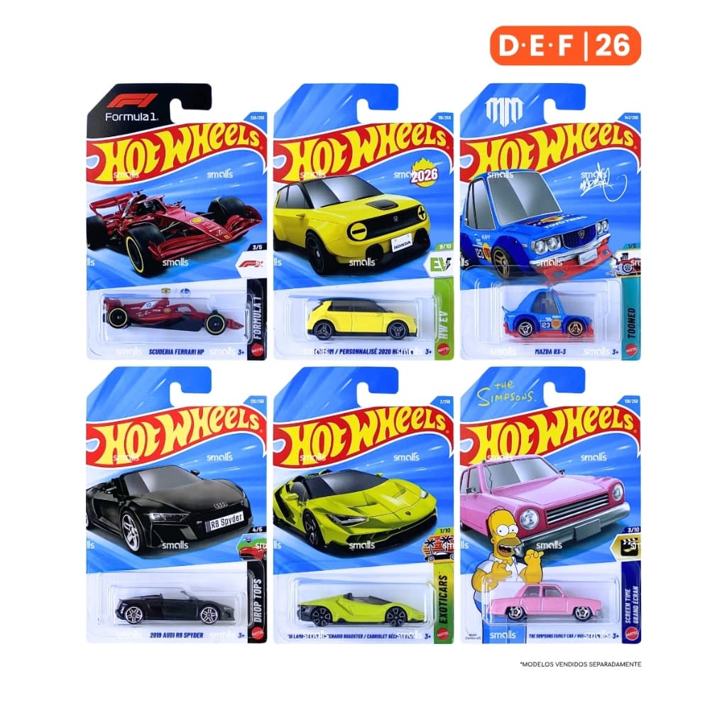 Hot Wheels - Carrinho à Escolha - D E F - 1:64