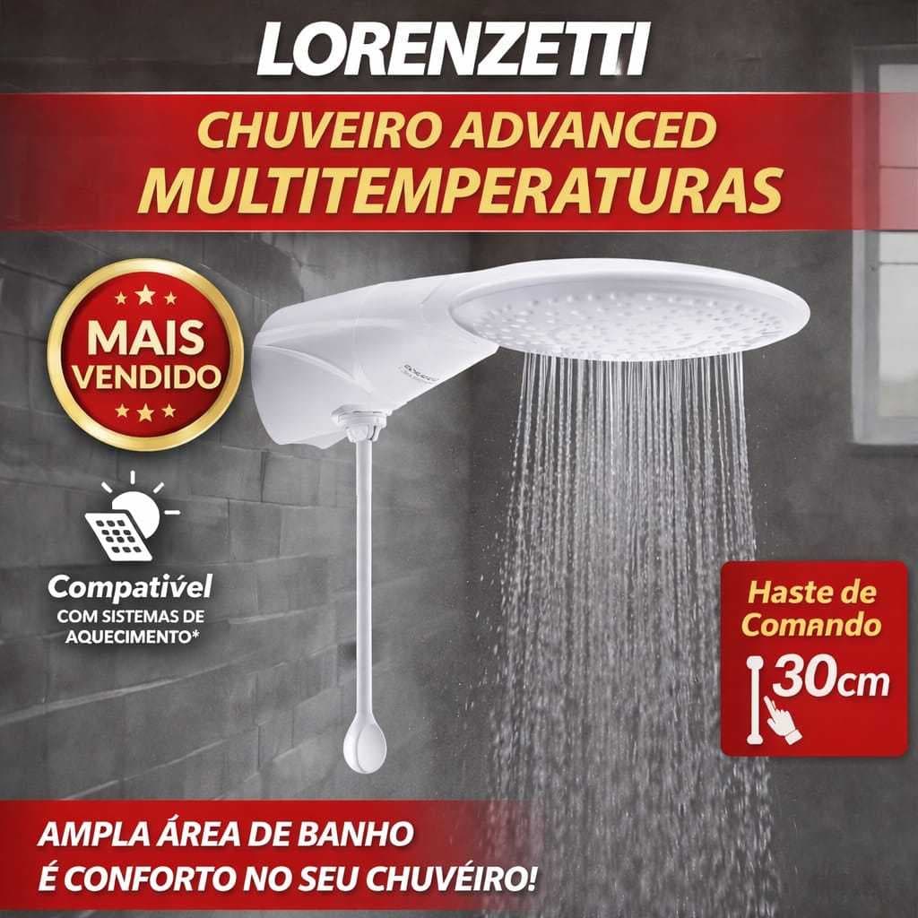 Chuveiro Advanced Lorenzetti 220v e 127 4 Temperaturas Original
