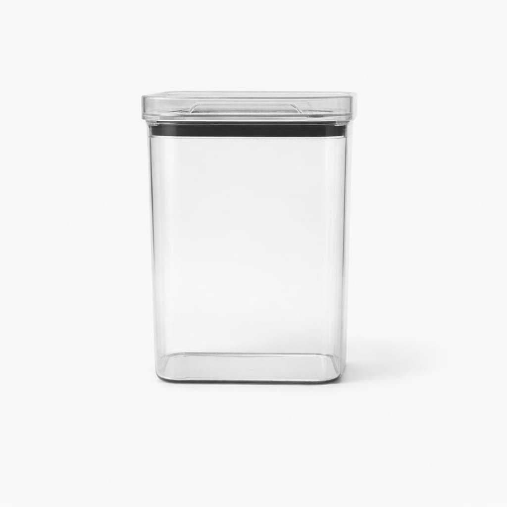Pote Hermético Quadrado Empilhável Para Condimentos / Sua Cozinha + Organizada - 1000 ML