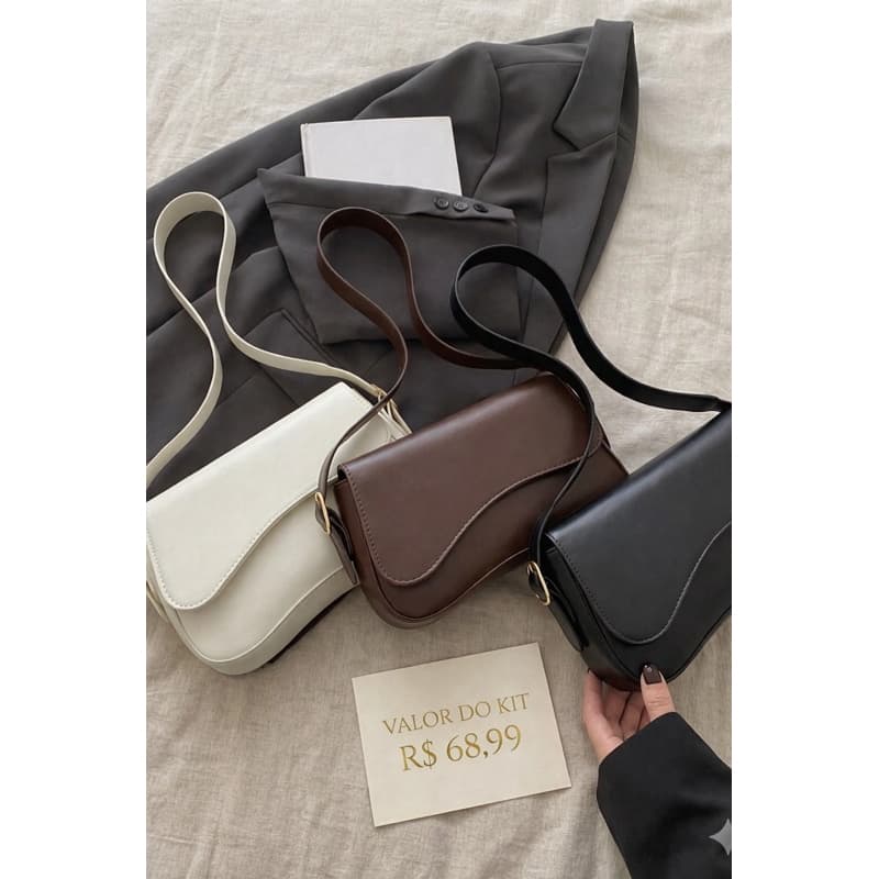 KIT 3 LINDAS BOLSAS DE OMBRO DIRETO DA FÁBRICA VALOR DE ATACADO