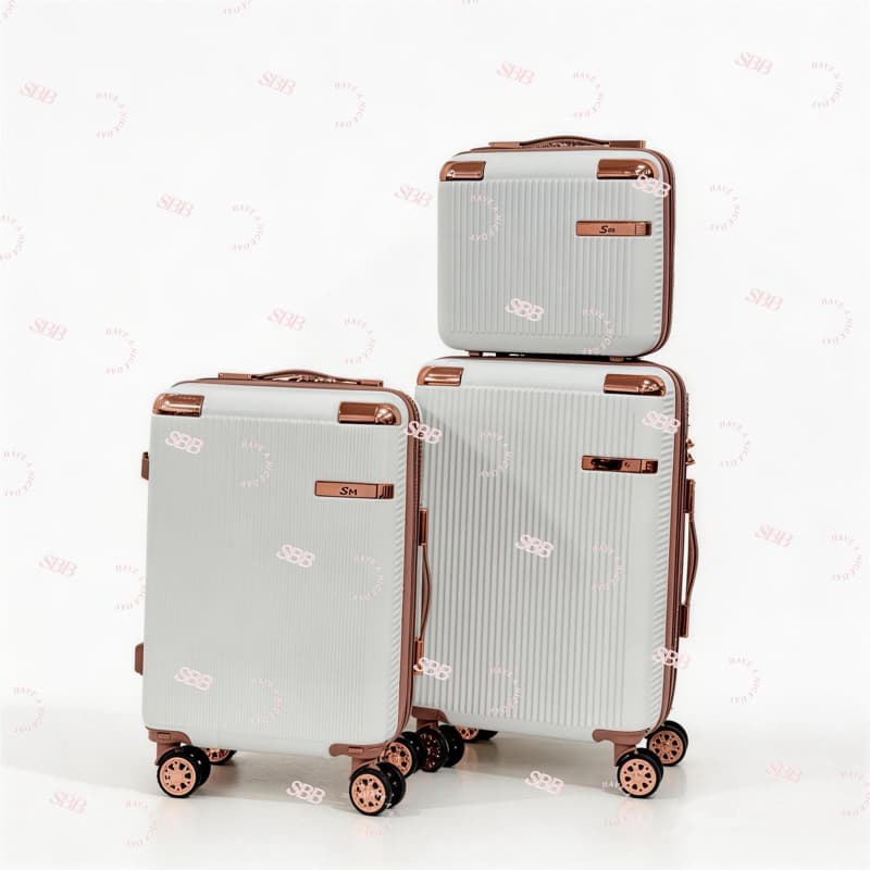 2 Malas de Bordo Viagem(8kg+12kg) + 1 Frasqueiras. Com Zíper Expansível Rodinhas 360 Removíveisn Bagagens de mão