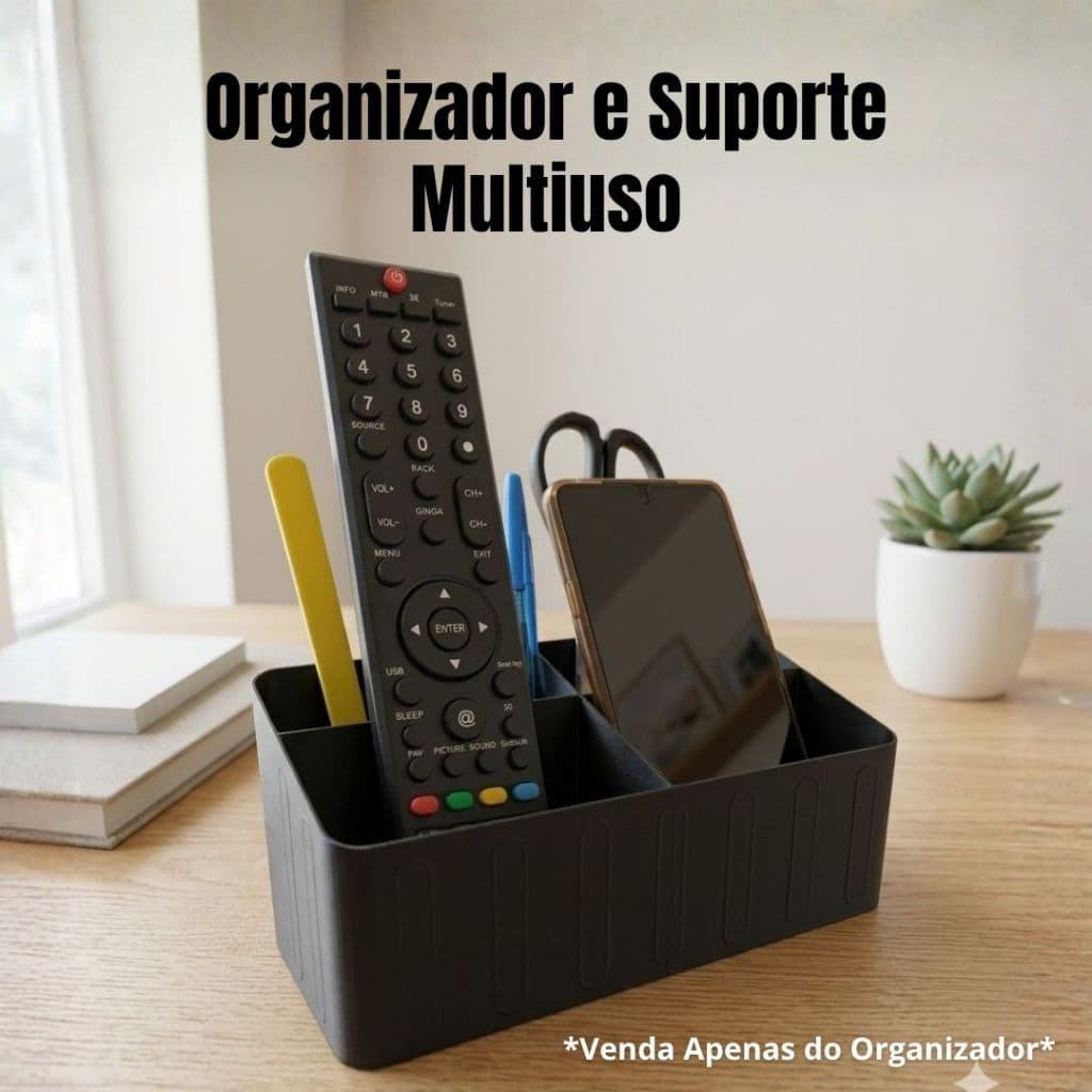 Organizador de Make Organizador de Mesa Multiuso Porta Treco Suporte de Controles Multiuso