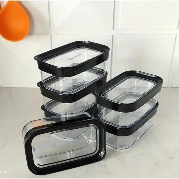 Conjunto de  6 Potes herméticos em Acrílico Modulus 90-450ml