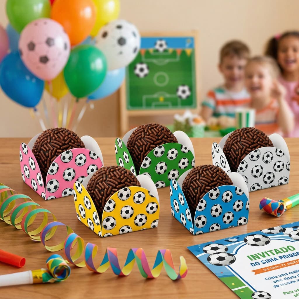 kit Forminha bola futebol – Decoração para Festa Infantil - vários modelos l pronta entrega
