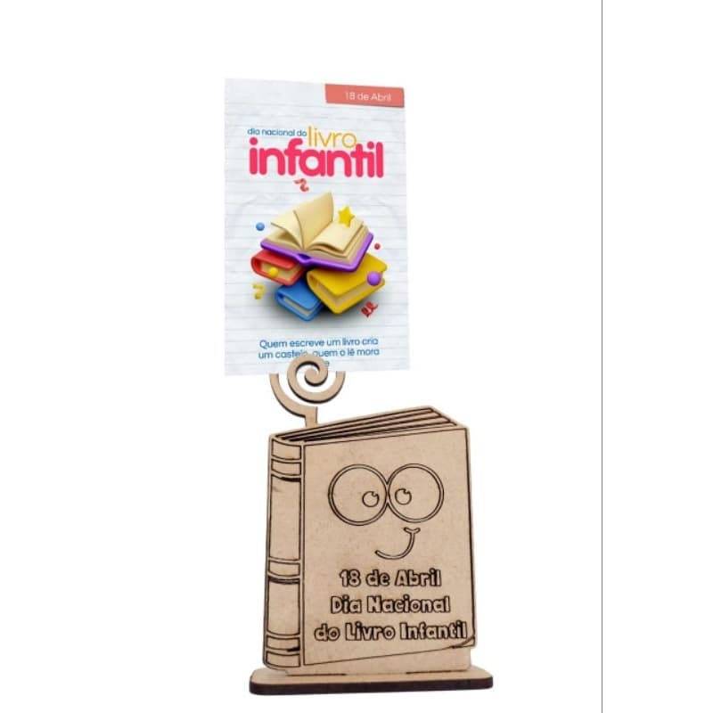 Lembrancinha Porta recado Dia do livro infantil escolar escola leitores