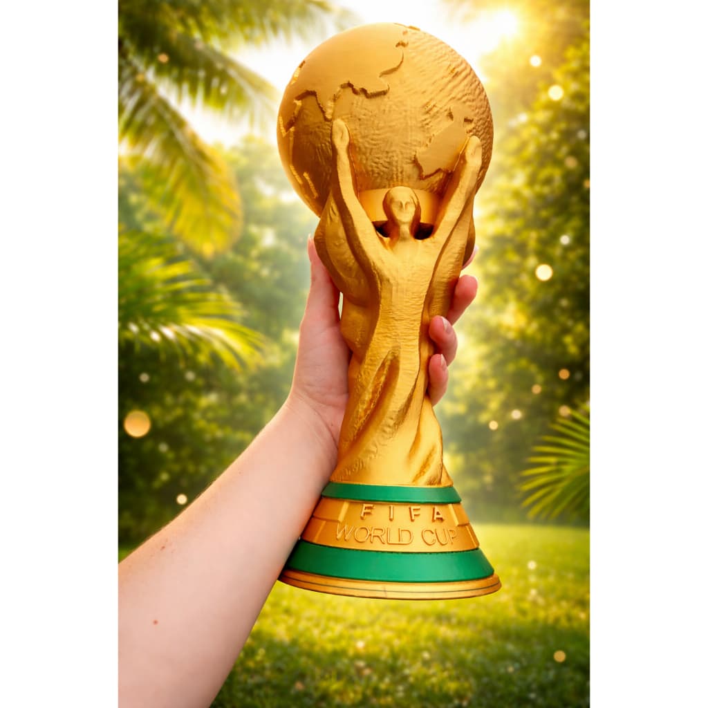 Porta Lata Copa do Mundo | Suporte para Lata Criativo | Decoração Futebol e Gamer