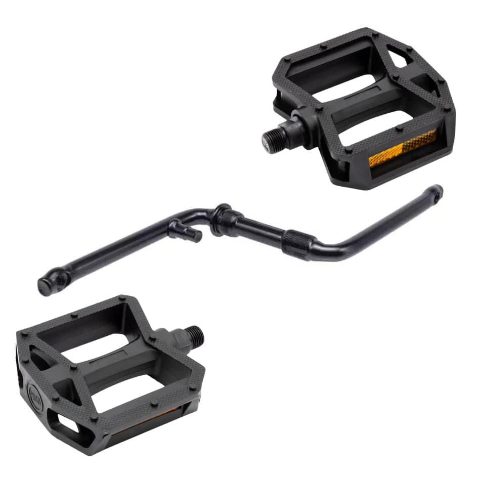 Kit Pedivela Monobloco 165mm 140mm 114mm e Pedal 1/2 Rosca Fina para Bicicleta aro 16 20 24 26 29