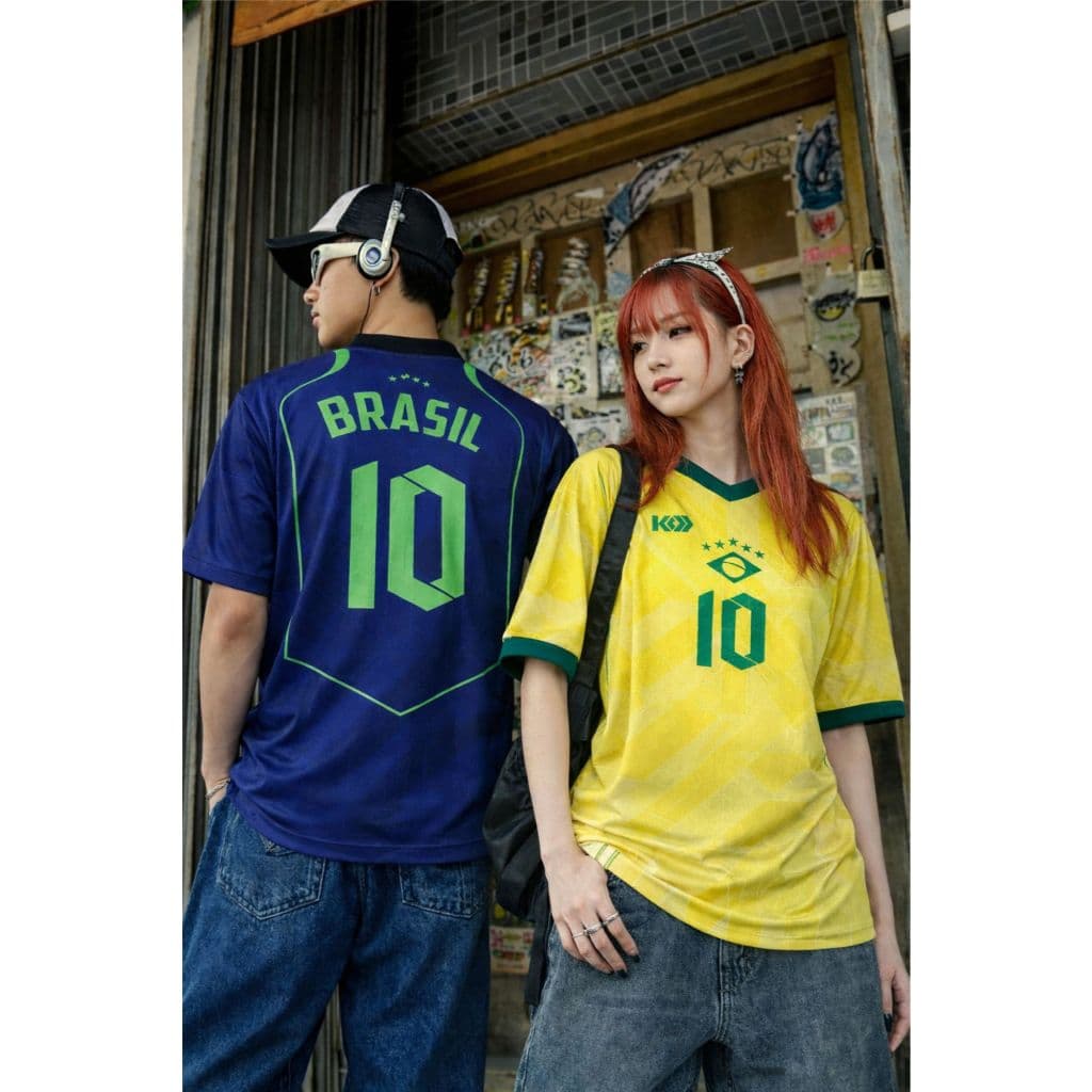 Camiseta Brasil Dry Fit Masculina Feminina Infantil Academia Treino Futebol Torcida Estampada amarelo e azul nova 2026