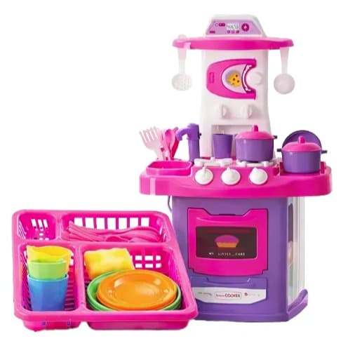 Cozinha Infantil Top Deluxe Lugo Brinquedos + Loucinha Brinde
