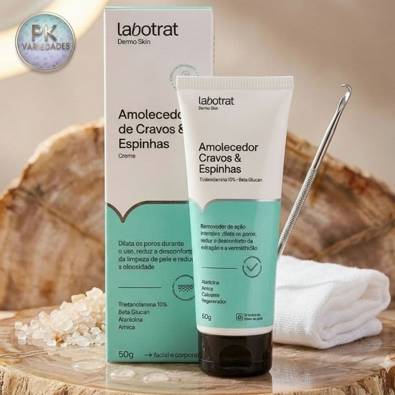 Amolecedor De Cravos E Espinhas Labotrat - 50g