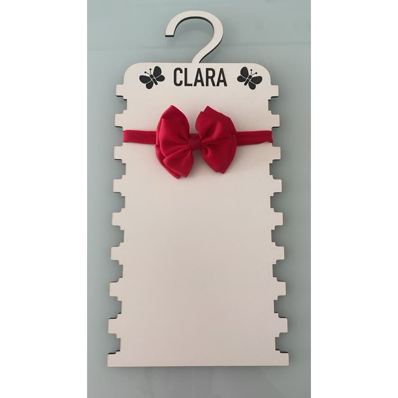 Organizador Porta Laços e Tiaras de MDF em Cabide Personalizado