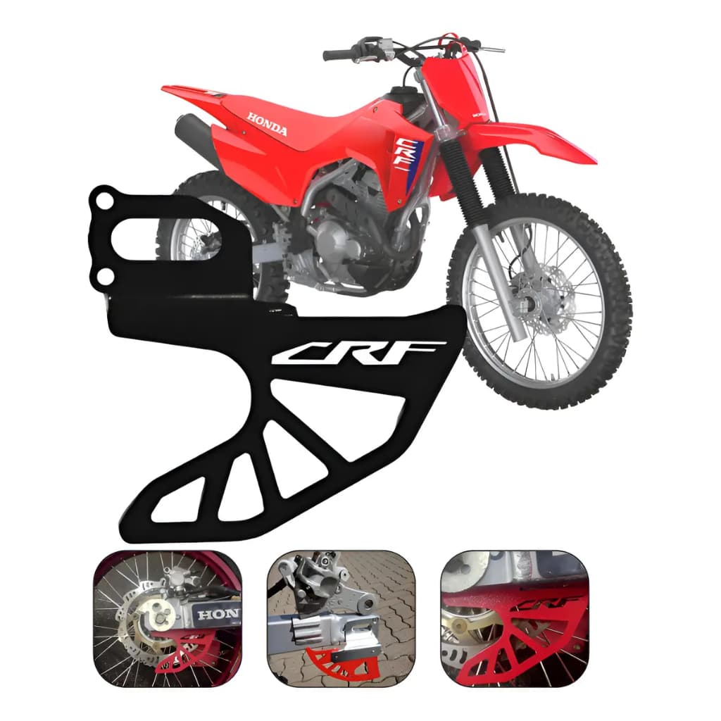 Protetor Disco De Freio Crf 300f Traseiro Honda Aço Crf 250f protetor de disco em aço