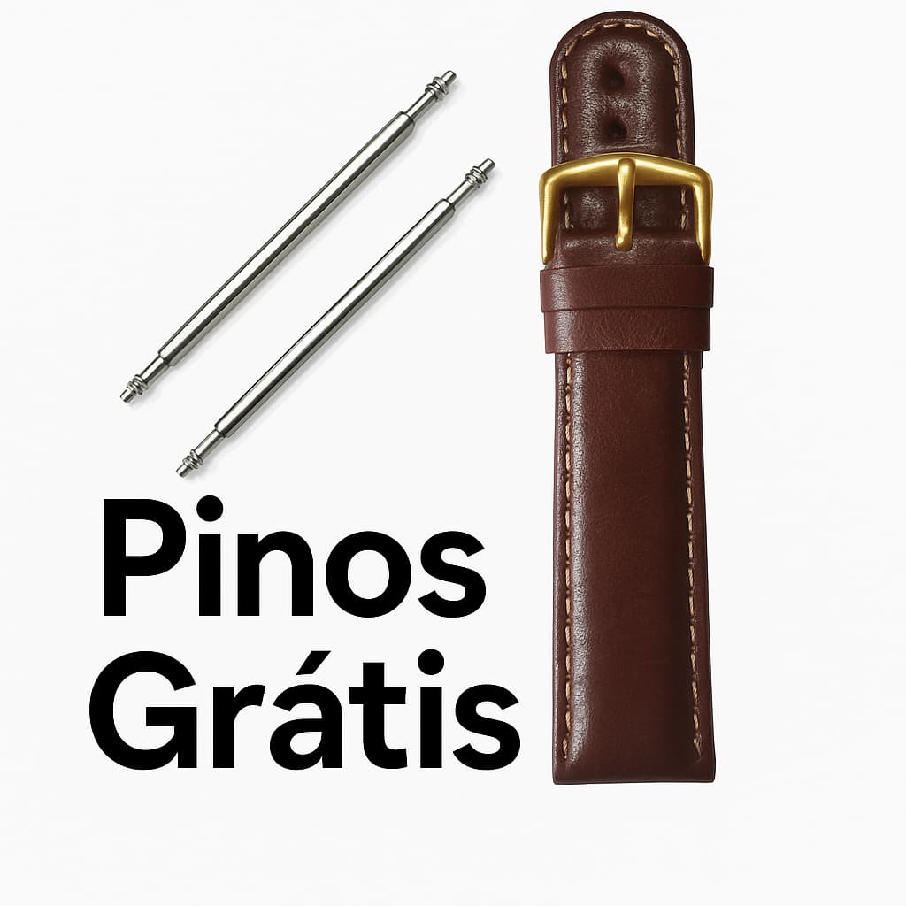 Pulseira  Em Couro social Italypull super macia marrom
