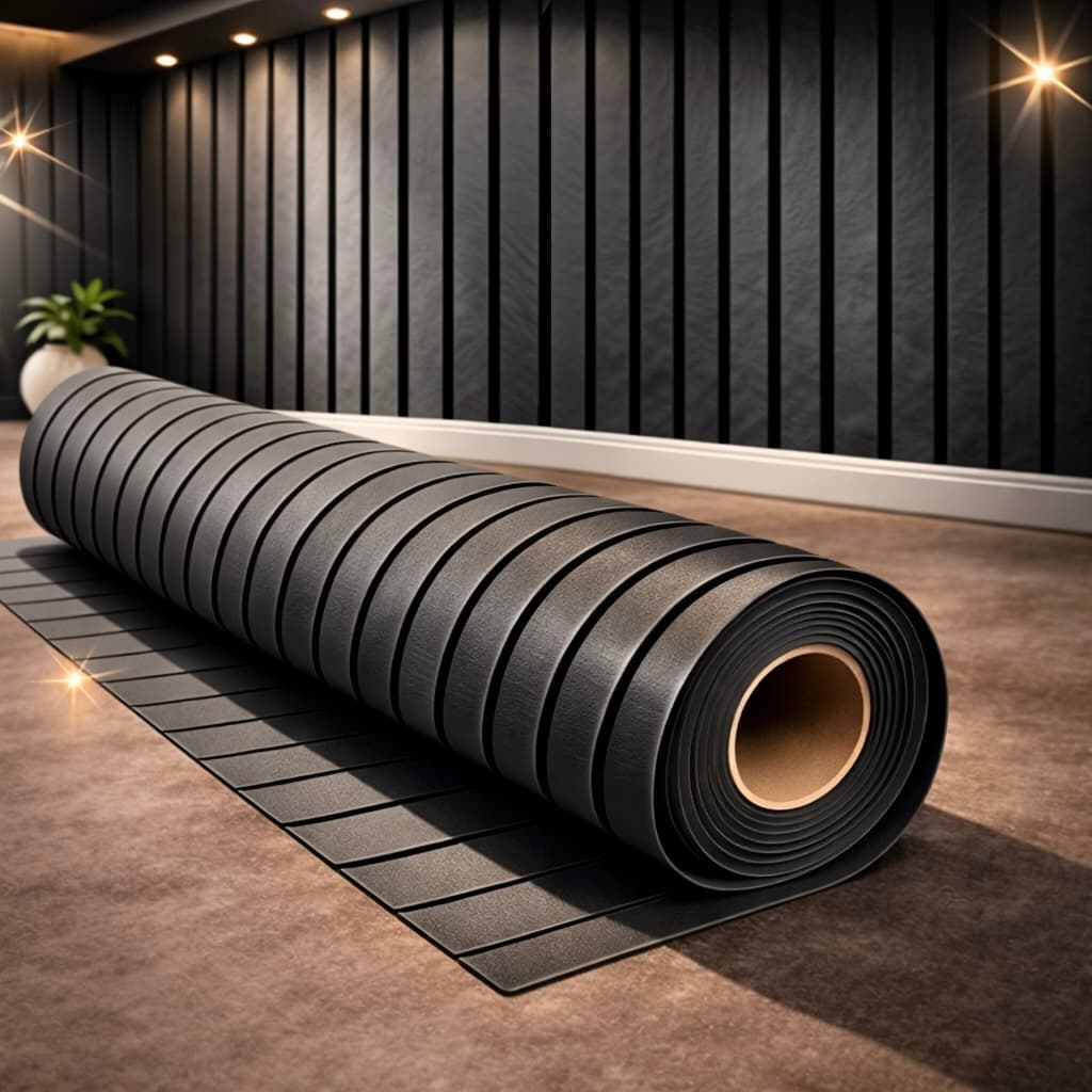 Papel de Parede Ripado Preto Premium 3D Autocolante Vinil Lavável Alto Padrão Decoração Moderna Luxo