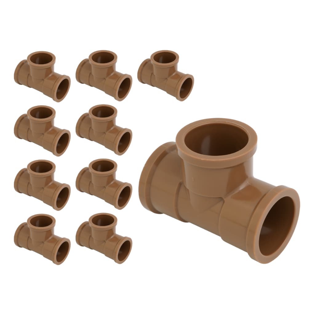 Kit 10 Te Soldável 25mm 3/4 Polegada Pvc Krona Conexão