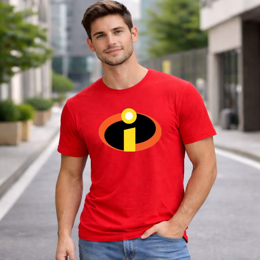 Camiseta Os Incríveis Unissex Camisa Básica Gola Redonda 100% Algodão Blusa Casual