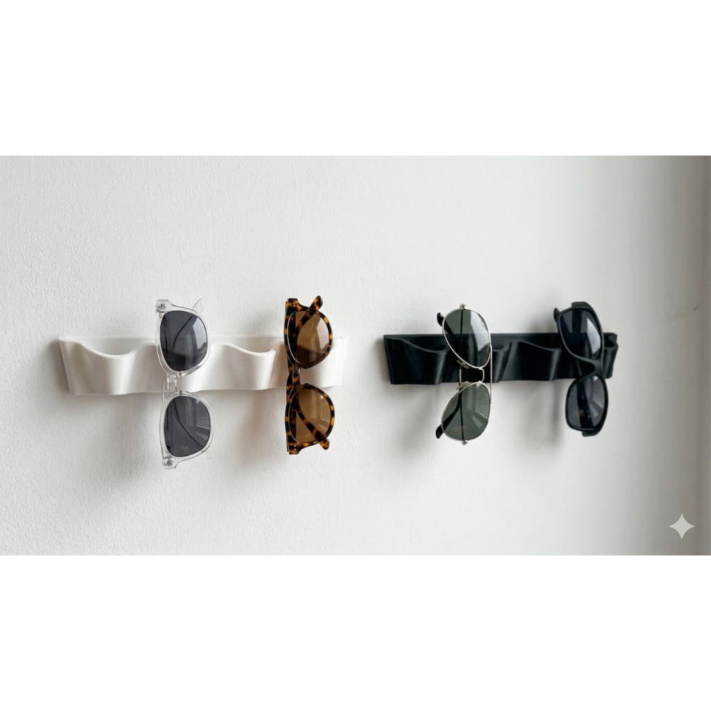 Porta Óculos Organizador Wavy Organize seu Espaço com Estilo Fácil Instalação com Fita Dupla Face Decoração Minimalista