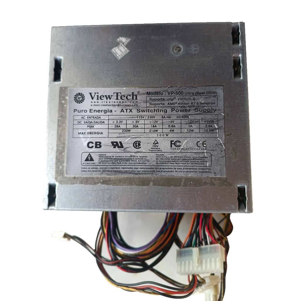 FONTE PARA GABINETE VIEW TECH MODEL VP 500 ATX K88