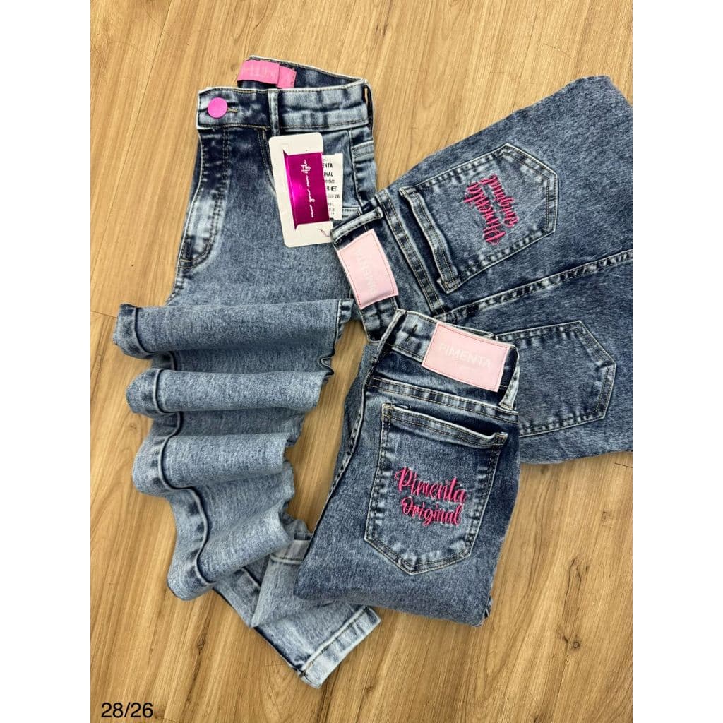 Calça Pimenta Original Jeans Feminina Cintura Alta Elastano - Vários Modelos