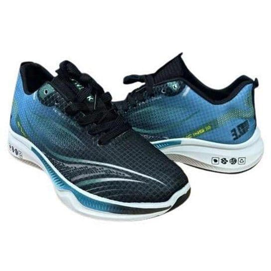 Tênis Meia Masculino Tenis Feminino Calce Fácil Esportivo Cano médio Codigo-601 Preto/Azul/Branco