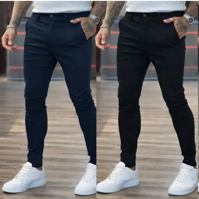 Kit Calça Sarja Masculina Casual Esporte Fino Conforto e Elegância