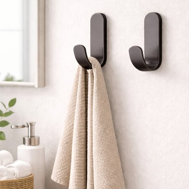 Kit 2/6/8 Peças Gancho de Parede Minimalista em Plástico Decoração Moderna e Funcional