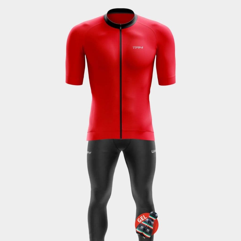 Conjunto Masculino Manga Curta Premium Camisa Calça Forro em Gel Bike Pedal Speed Mtb