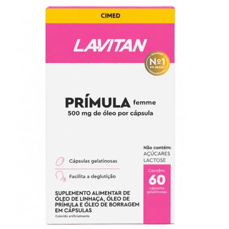 Lavitan Óleo de Prímula Femme 60 Cápsulas