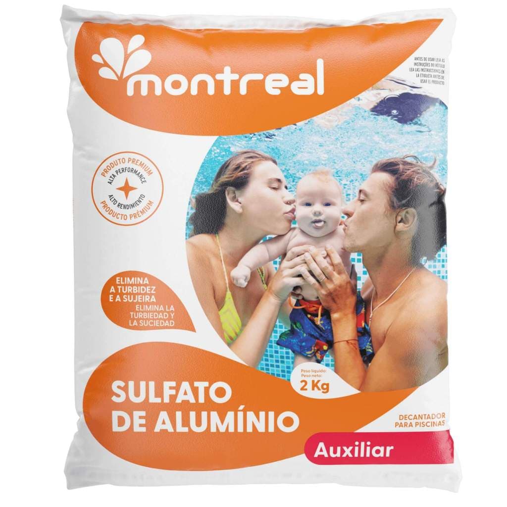 Sulfato montreal Alumínio Decantador Clarificante Piscinas 2 Kg