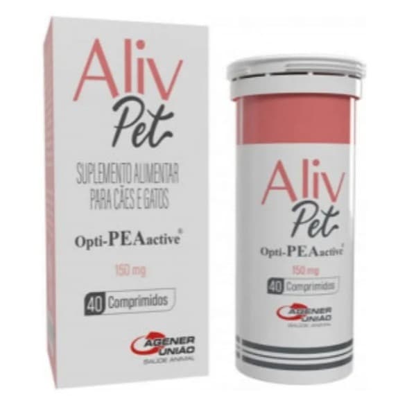 Aliv Pet Opti-pea 150mg Suplemento P/ Cães E Gatos 40 Cp