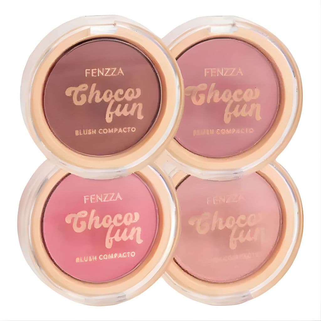 Blush Compacto Facial Alta Pigmentação Choco Fun - Fenzza