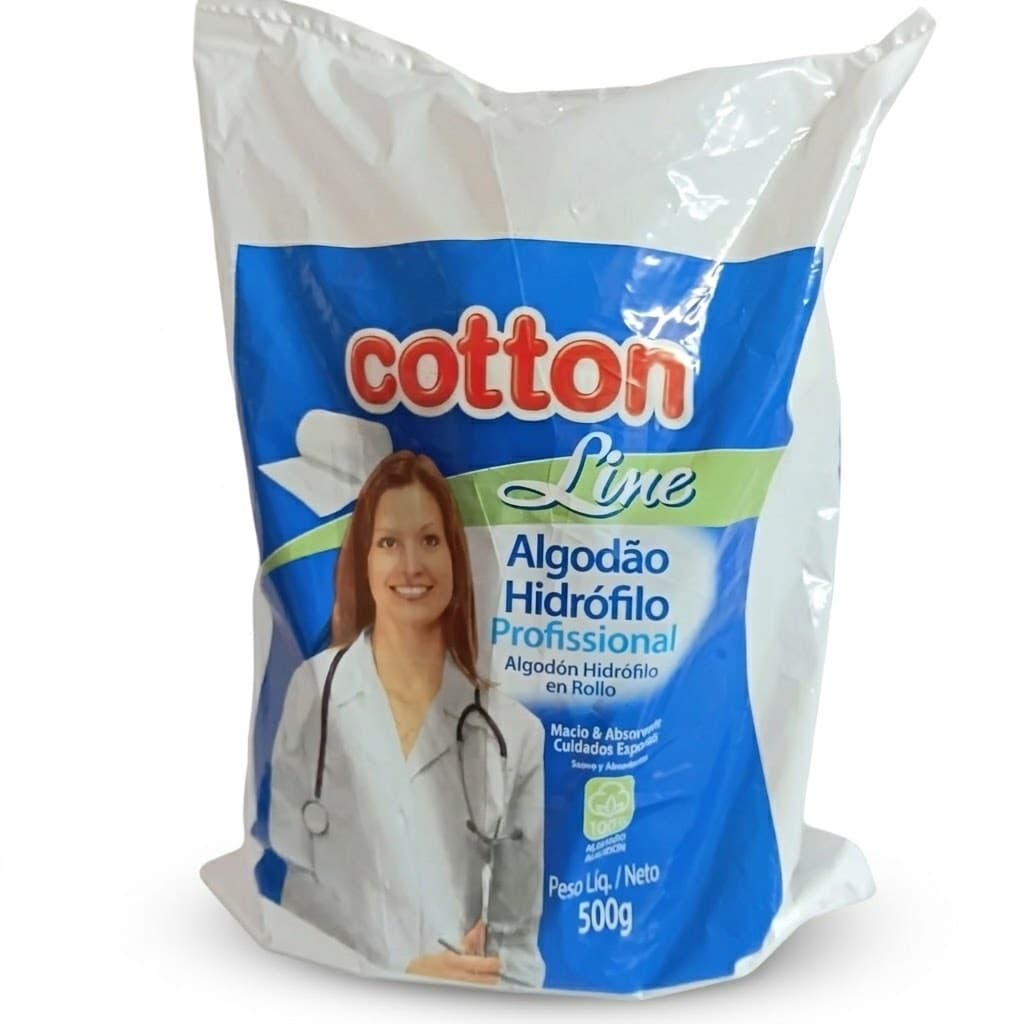 Algodão Hidrófilo 500g Cotton Line