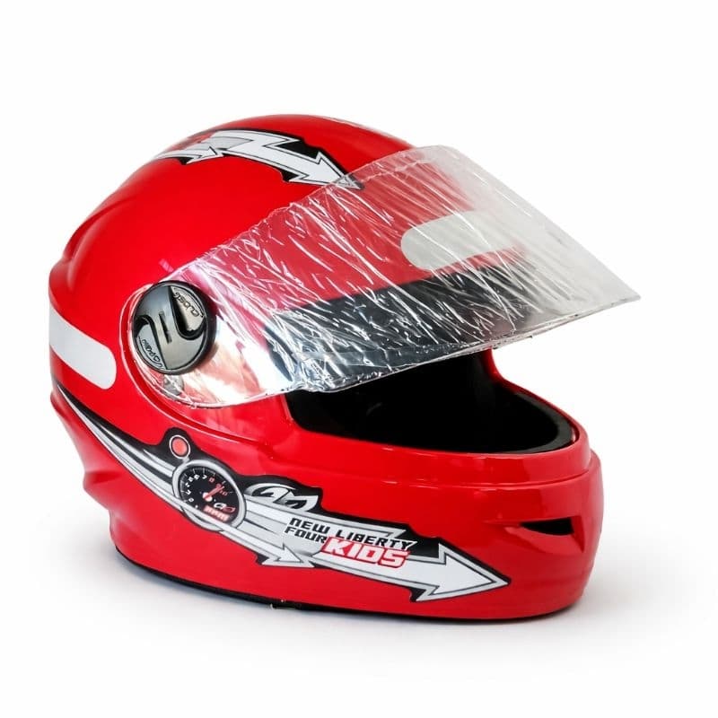 Capacete Infantil vermelho Leve Confortável Seguro