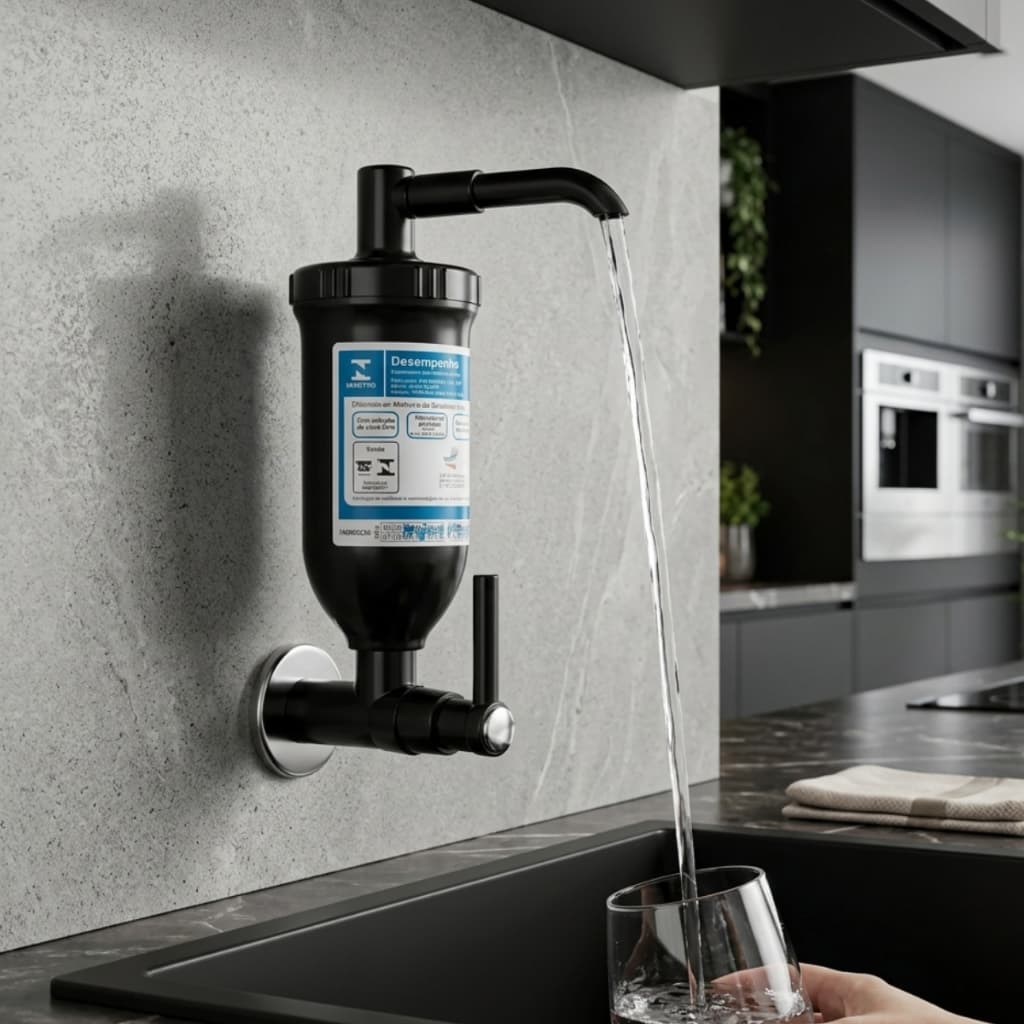 torneira bebedouro filtro preto parede escola escritorio cozinha copa banheiro agua filtrada