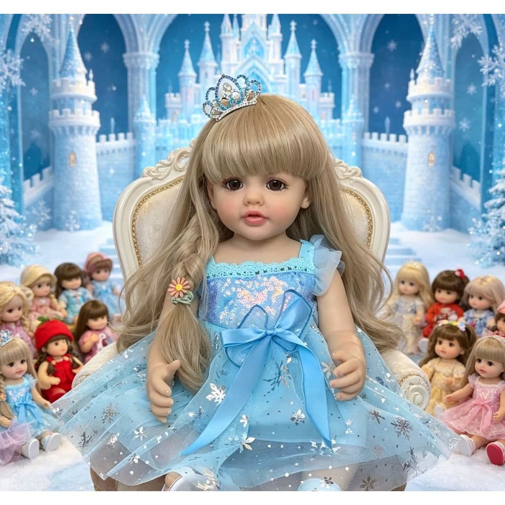 Boneca Realista de 55cm/22 polegadas Uma Companheira Encantadora e Realista Reborn ZAVANESE