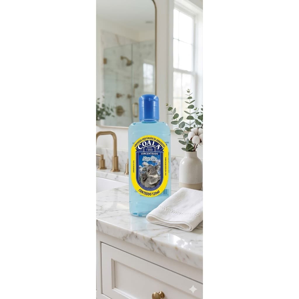 Limpador Perfumado Coala Algodão 120ml Concentrado Aromatizante